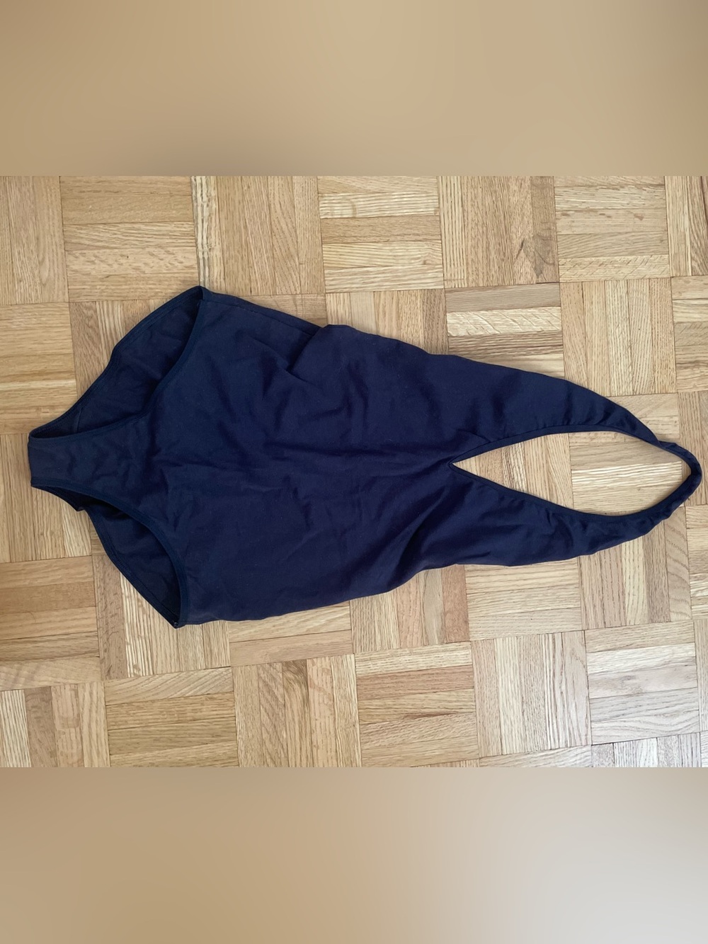 Navy Blue Coton Bodysuit